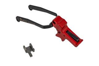 Apex Tactical FNS-C Trigger Kit features a red anodized finish